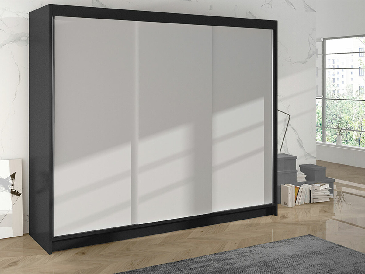 Wardrobe Closico Durion II (Black + White)