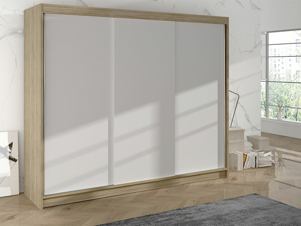 Wardrobe Closico Durion II (Sonoma oak + White)