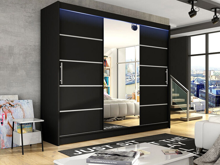 Wardrobe Closico Ordo VI (Black)