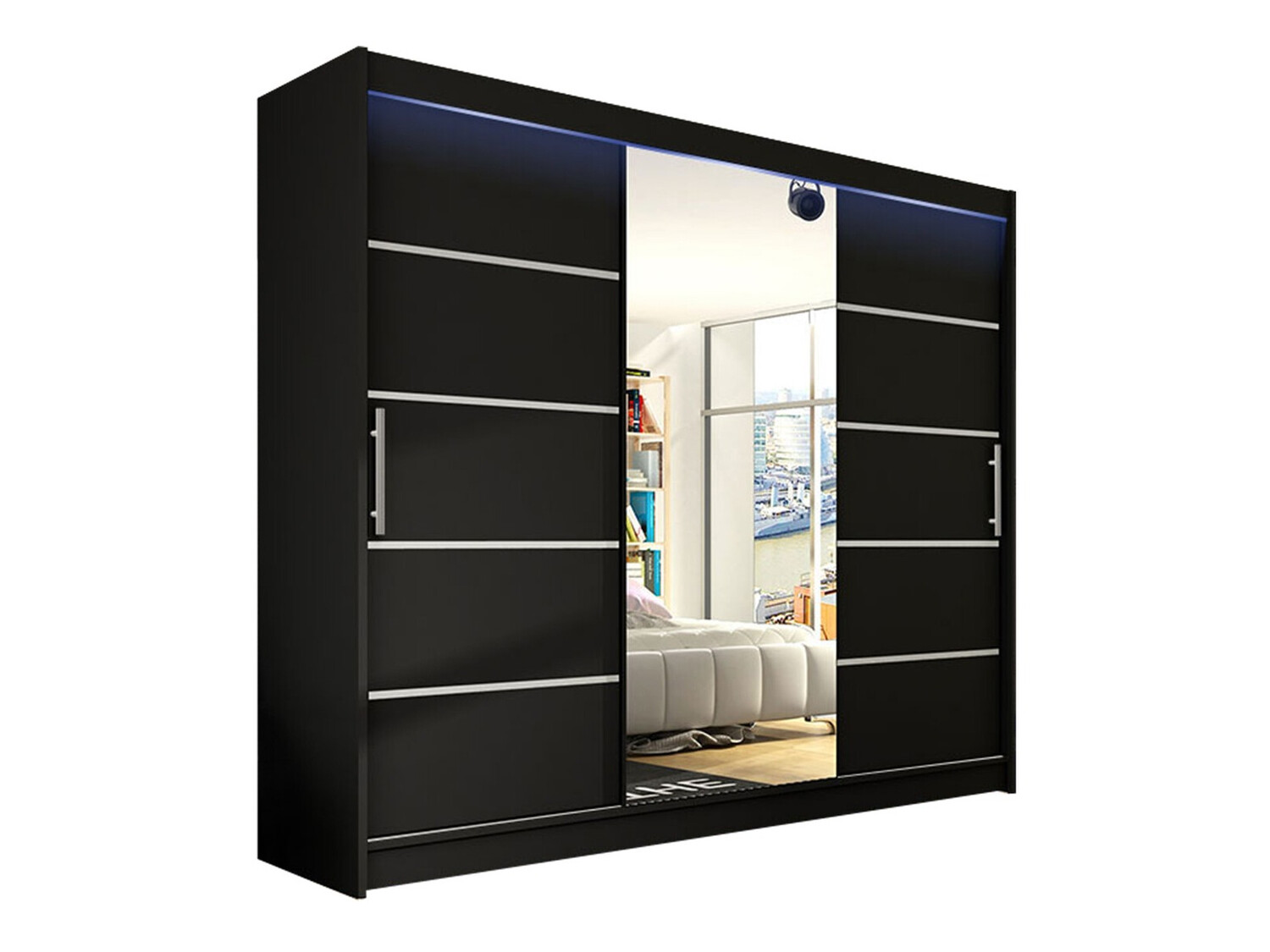 Wardrobe Closico Ordo VI (Black)