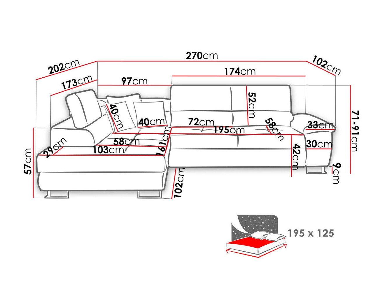 Corner sofa Comfivo Ruta II (Uttario Velvet 2980 + Muna 14)