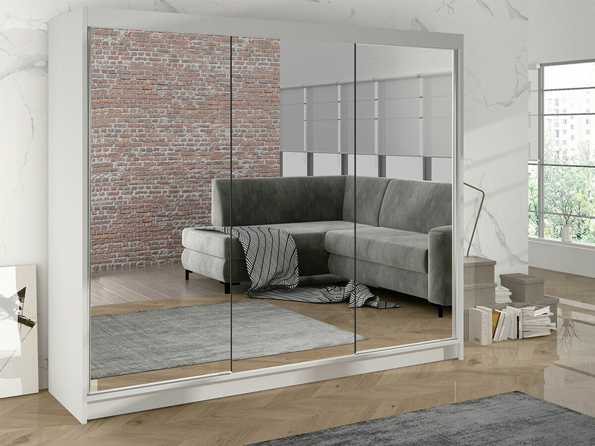 Wardrobe Closico Durion III (White)