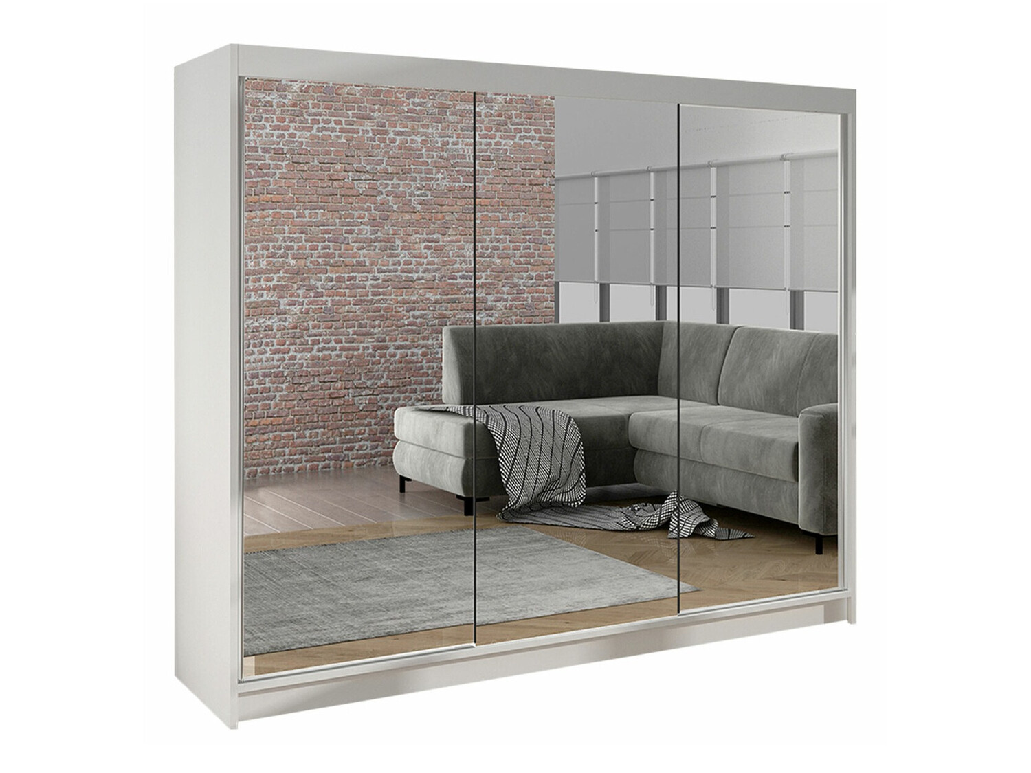 Wardrobe Closico Durion III (White)