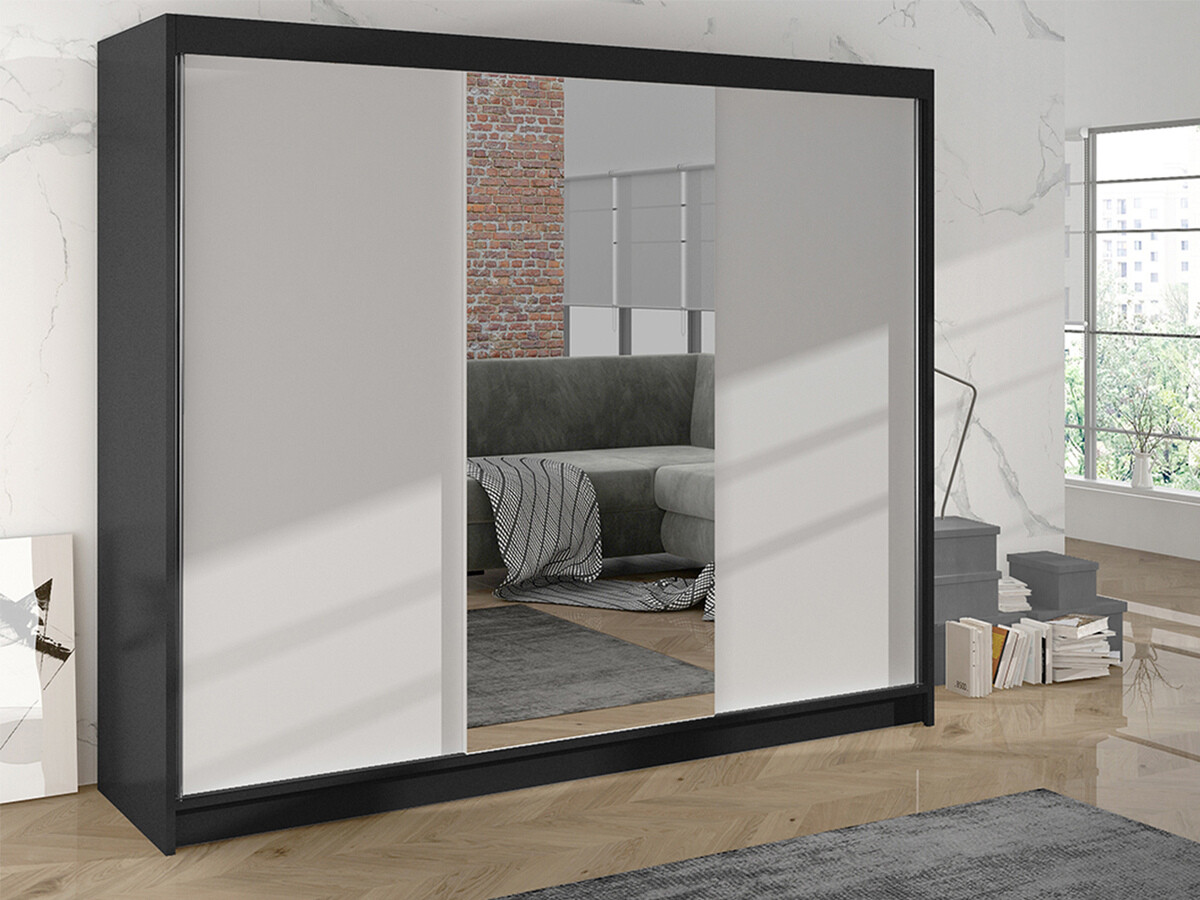 Wardrobe Closico Durion I (Black + White)