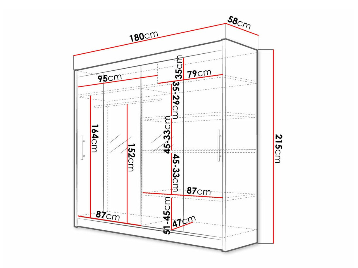 Wardrobe Closico Pallor II (White)