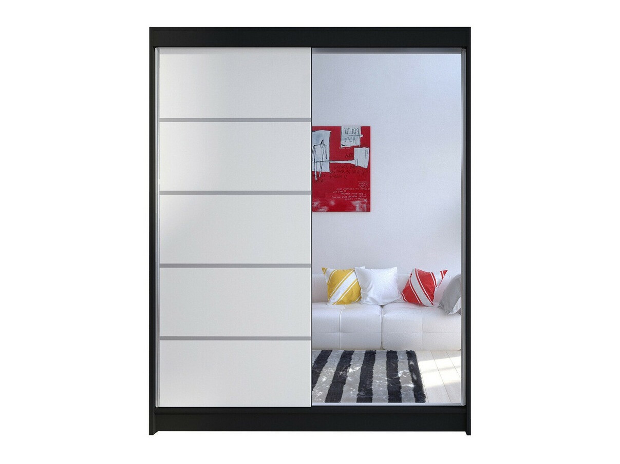Wardrobe Closico Vastor III (Black + White)