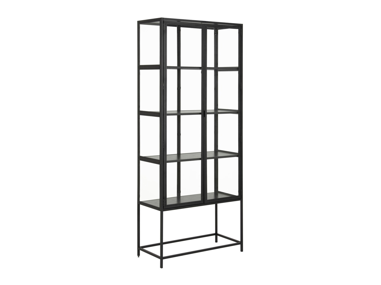 Bookcase Norsica Sevferi 142 (Black ash + Black)