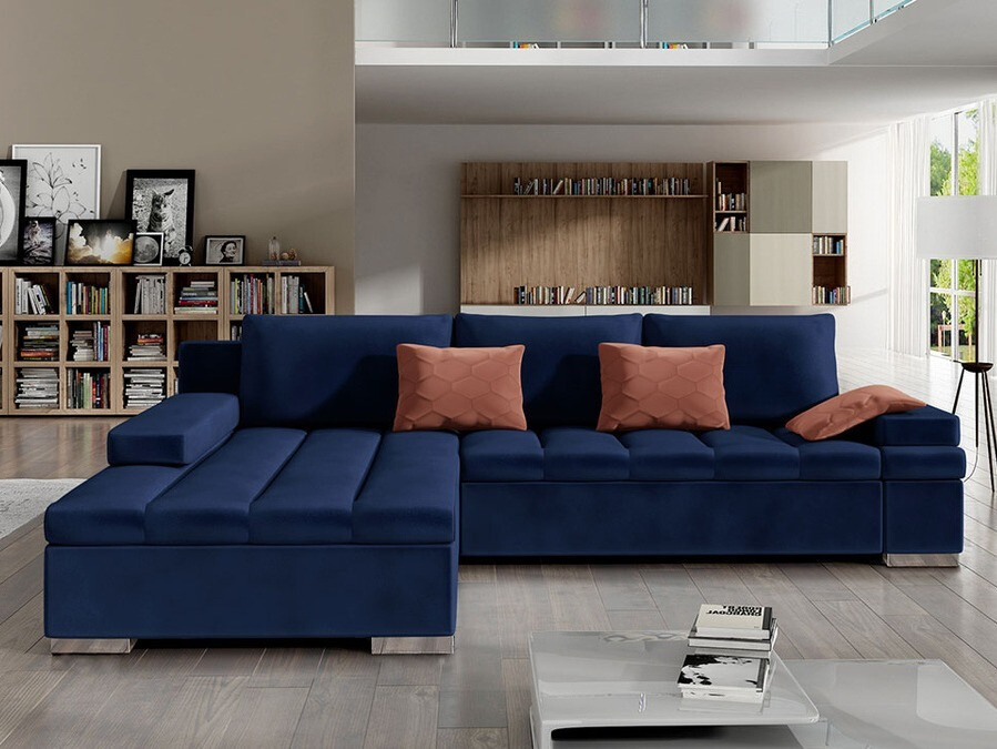 Corner sofa Comfivo 113 (Magic Velvet 2216 + Magic Velvet pik 2258)