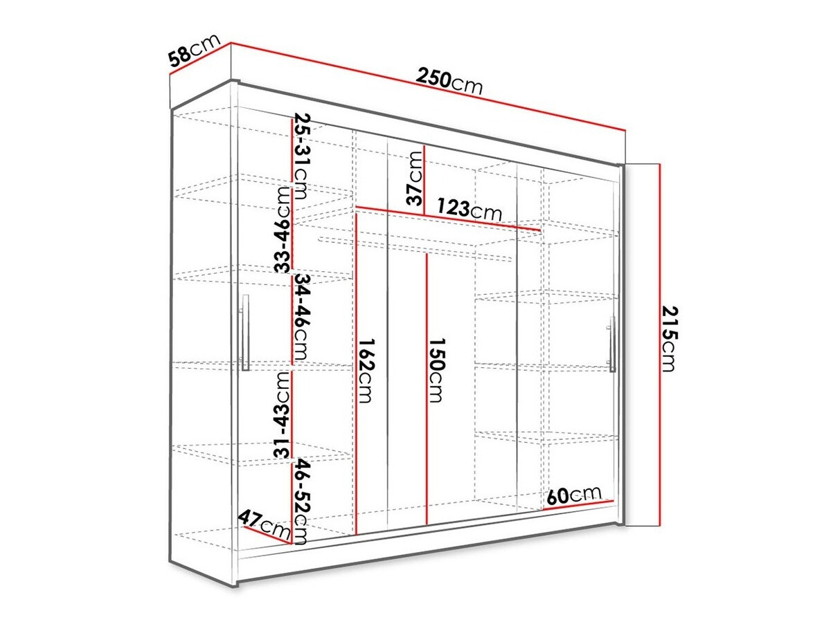 Wardrobe Closico Ordo II (Black)