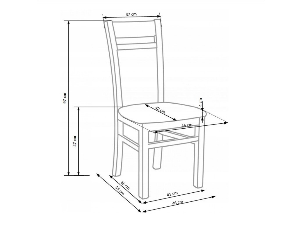 Chair Houston 260 (Walnut + Cream)