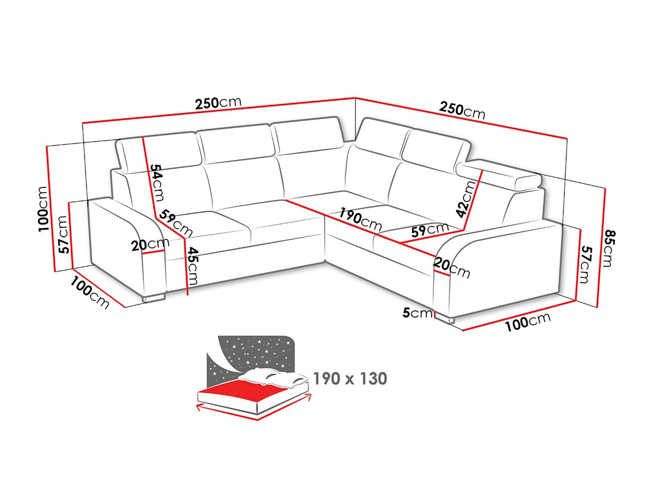 Corner sofa Ovos I (Crown 4)
