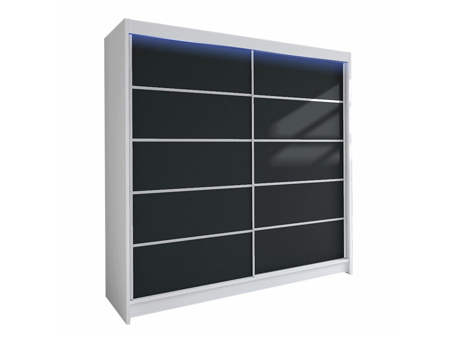 Wardrobe Closico Cavaris IV (White + Black)