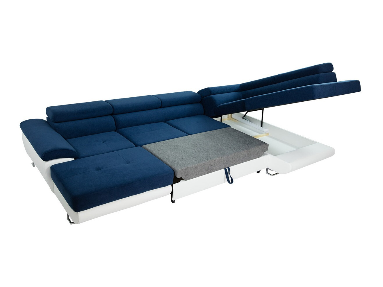 Corner sofa Comfivo Ruta V (Venus Velvet 2911 + Kenia 796)