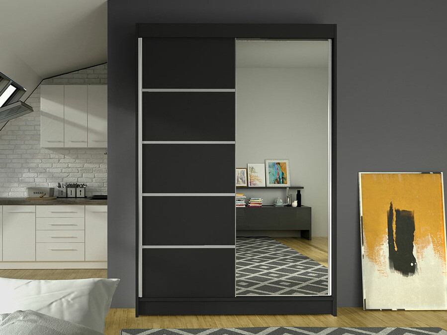 Wardrobe Closico Salvor III (Black)