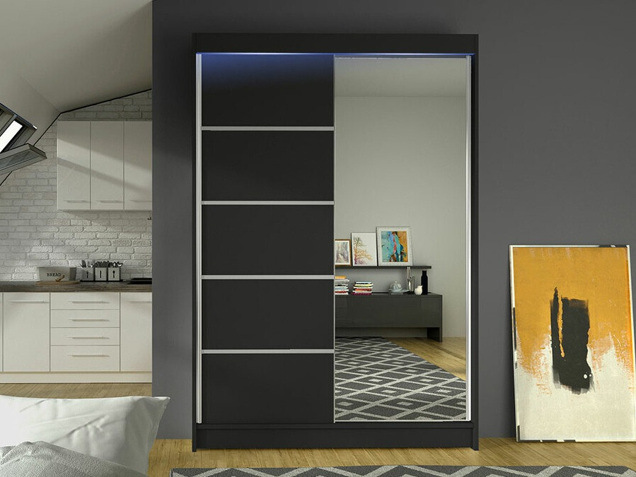 Wardrobe Closico Salvor III (Black)