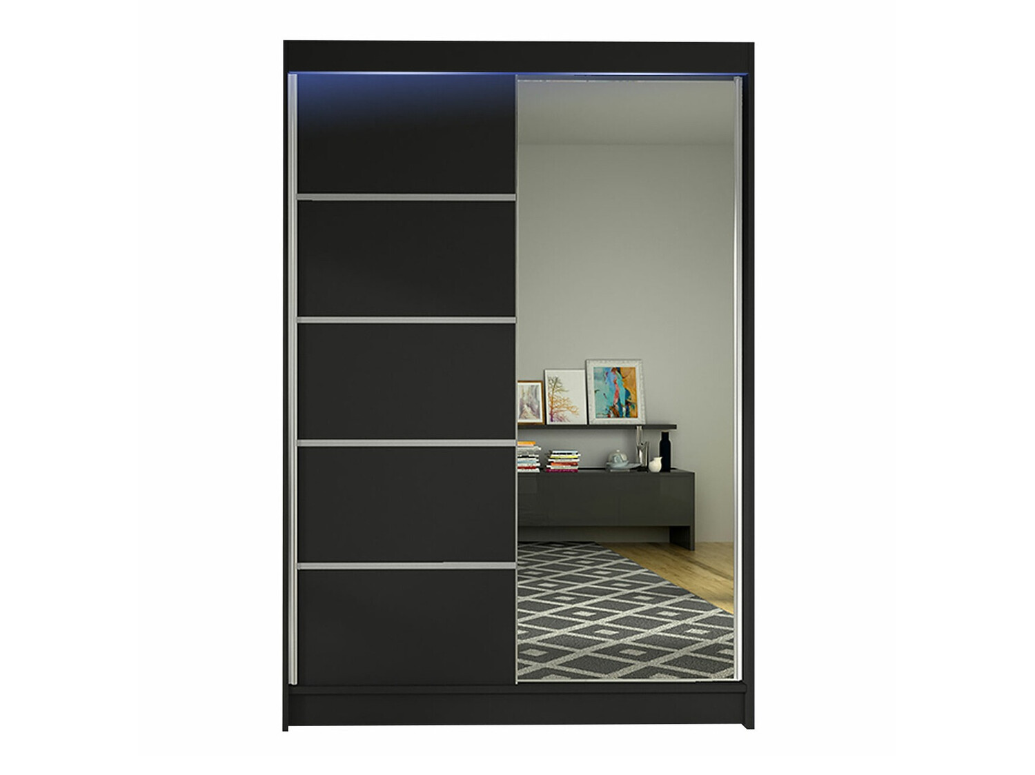 Wardrobe Closico Salvor III (Black)