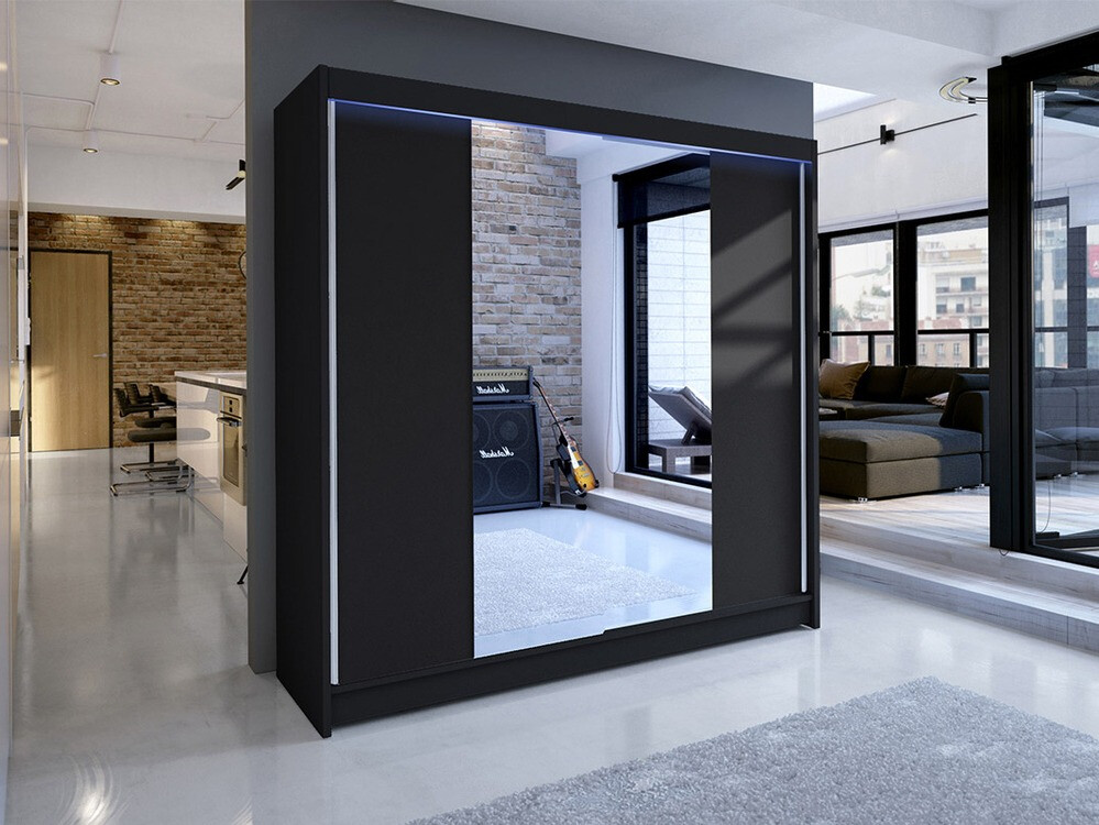 Wardrobe Closico Cavaris II (Black)