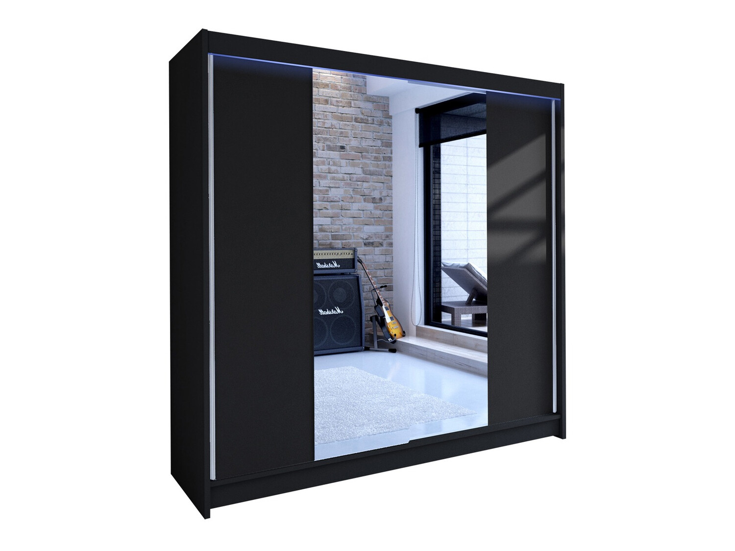 Wardrobe Closico Cavaris II (Black)