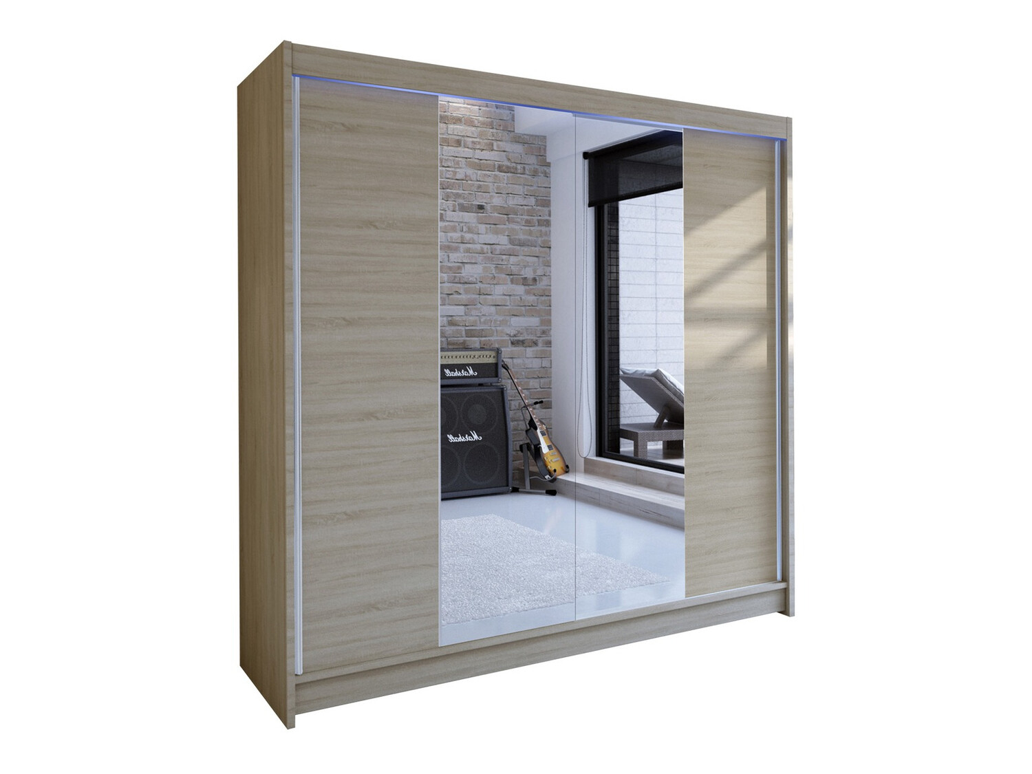 Wardrobe Closico Cavaris II (Sonoma oak)