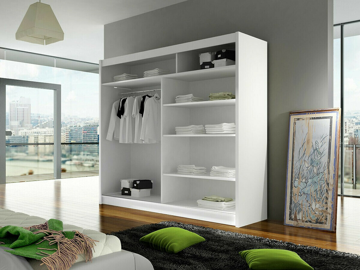 Wardrobe Closico Cavaris II (White + Sonoma oak)