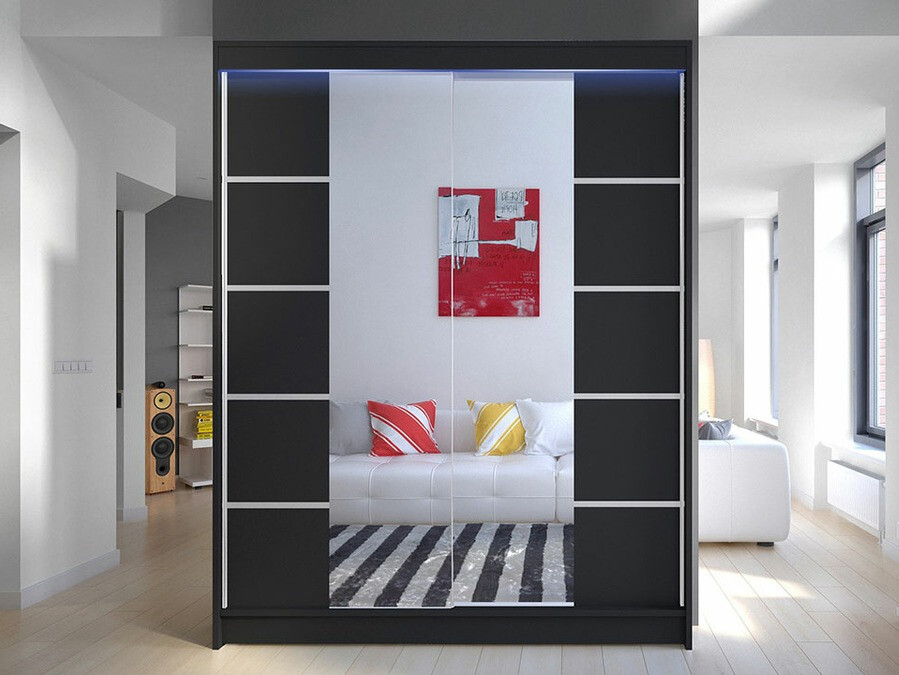Wardrobe Closico Vastor V (Black)