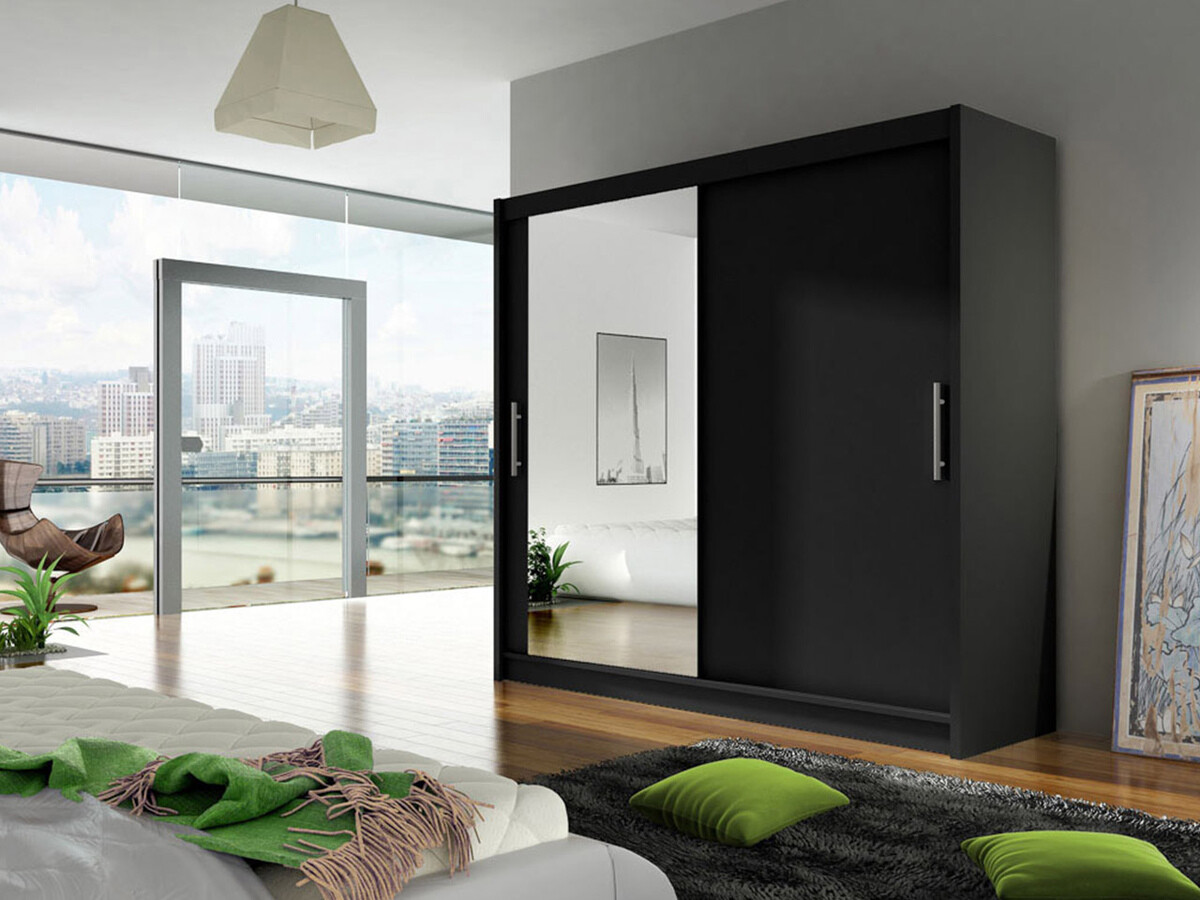 Wardrobe Closico 107 (Black)