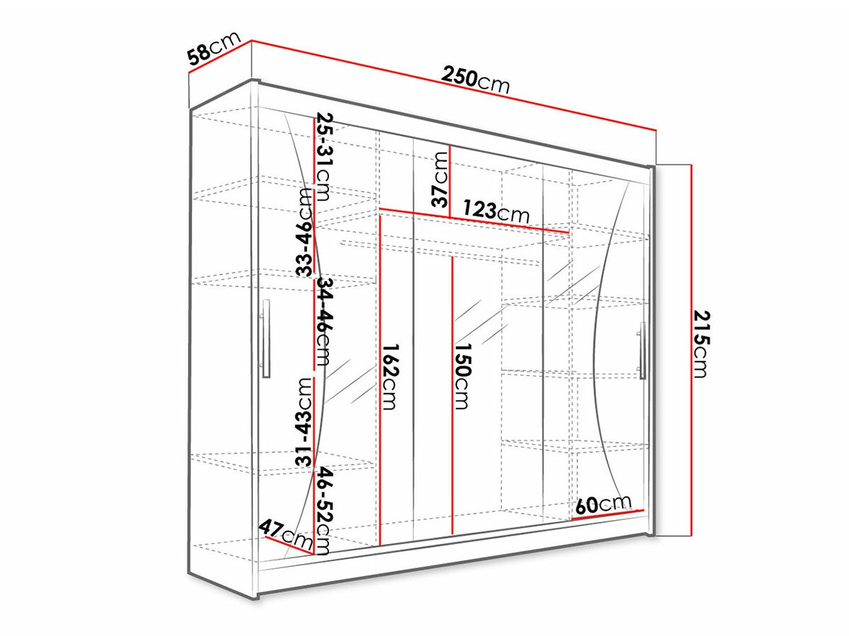 Wardrobe Closico Ordo IV (White)