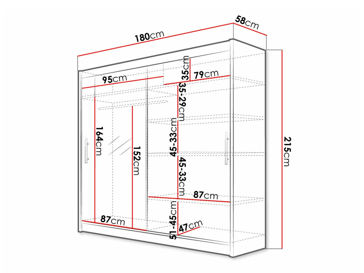 Wardrobe Closico Pallor VI (White)