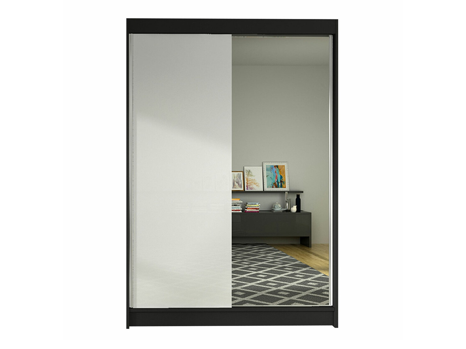 Wardrobe Closico Salvor I (Black + White)