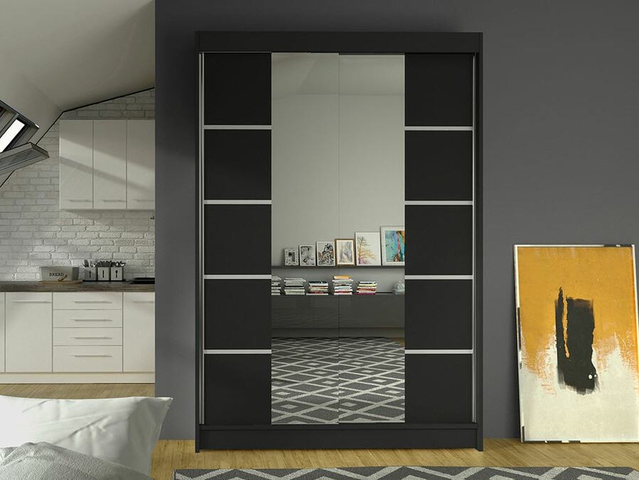 Wardrobe Closico Salvor V (Black)
