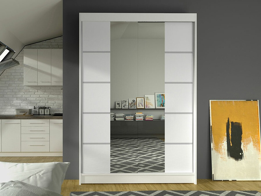 Wardrobe Closico Salvor V (White)