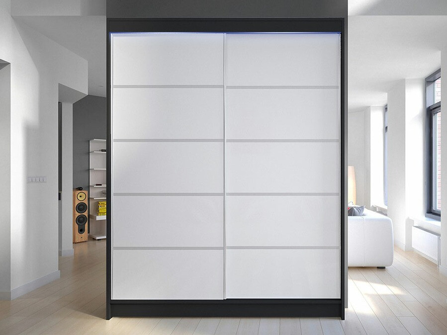 Wardrobe Closico Vastor IV (Black + White)