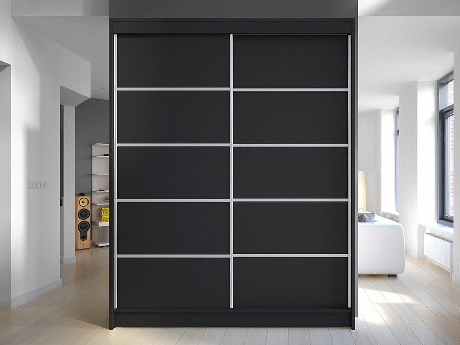 Wardrobe Closico Vastor IV (Black)