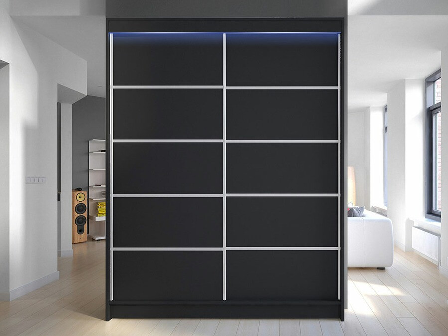 Wardrobe Closico Vastor IV (Black)