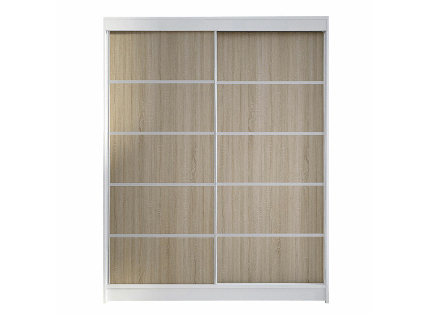 Wardrobe Closico Vastor IV (White + Sonoma oak)