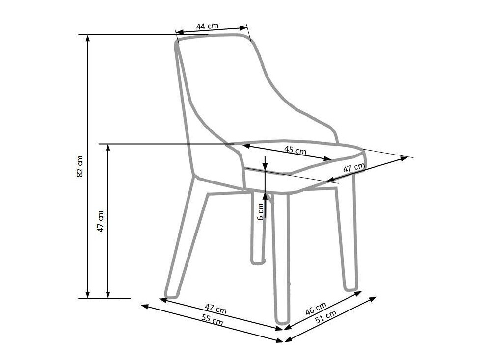 Chair Houston 577 (Cream + Oak)