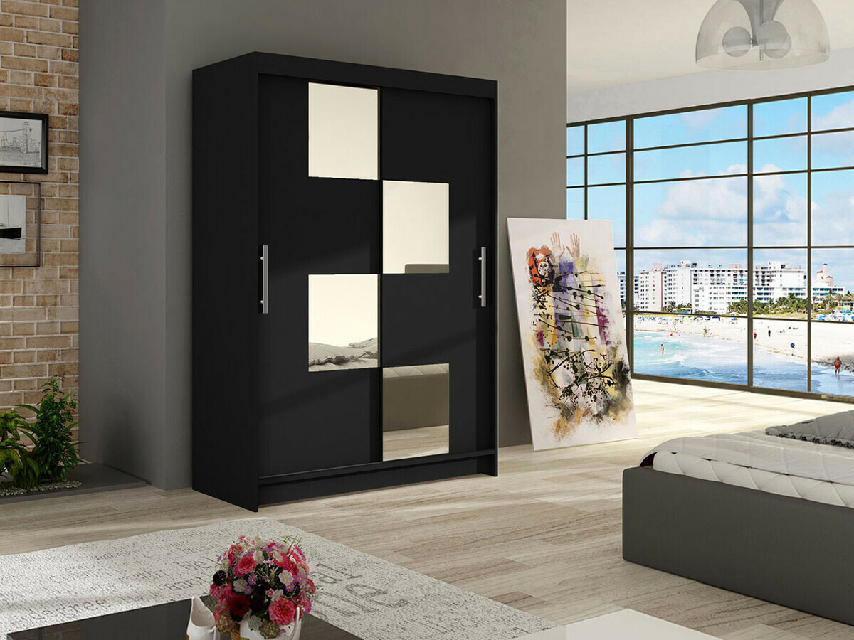 Wardrobe Closico Pacron III (Black)