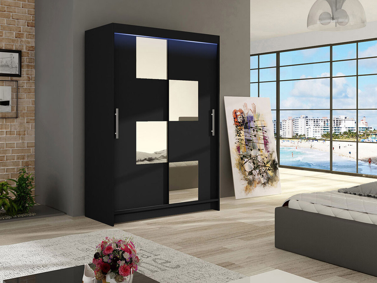 Wardrobe Closico Pacron III (Black)