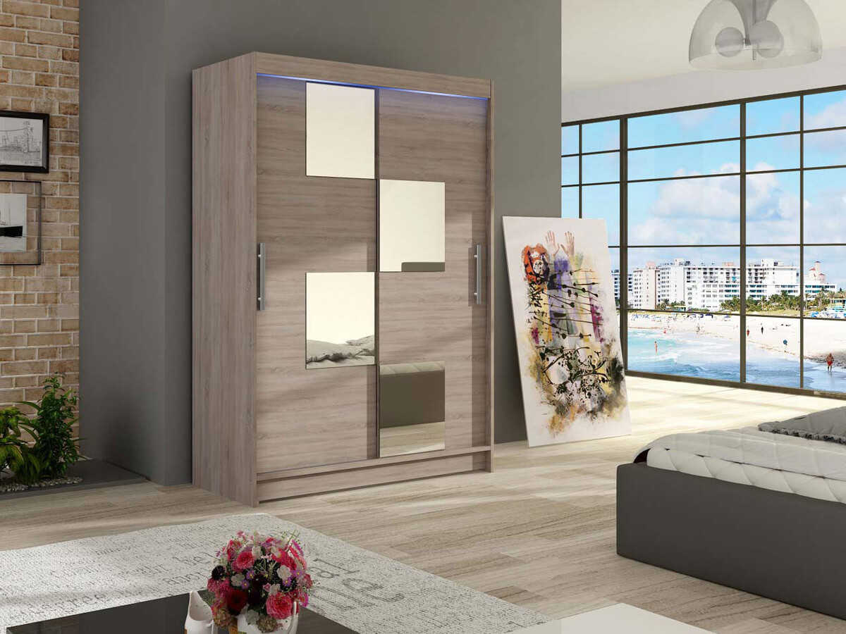 Wardrobe Closico Pacron III (Trufel oak)