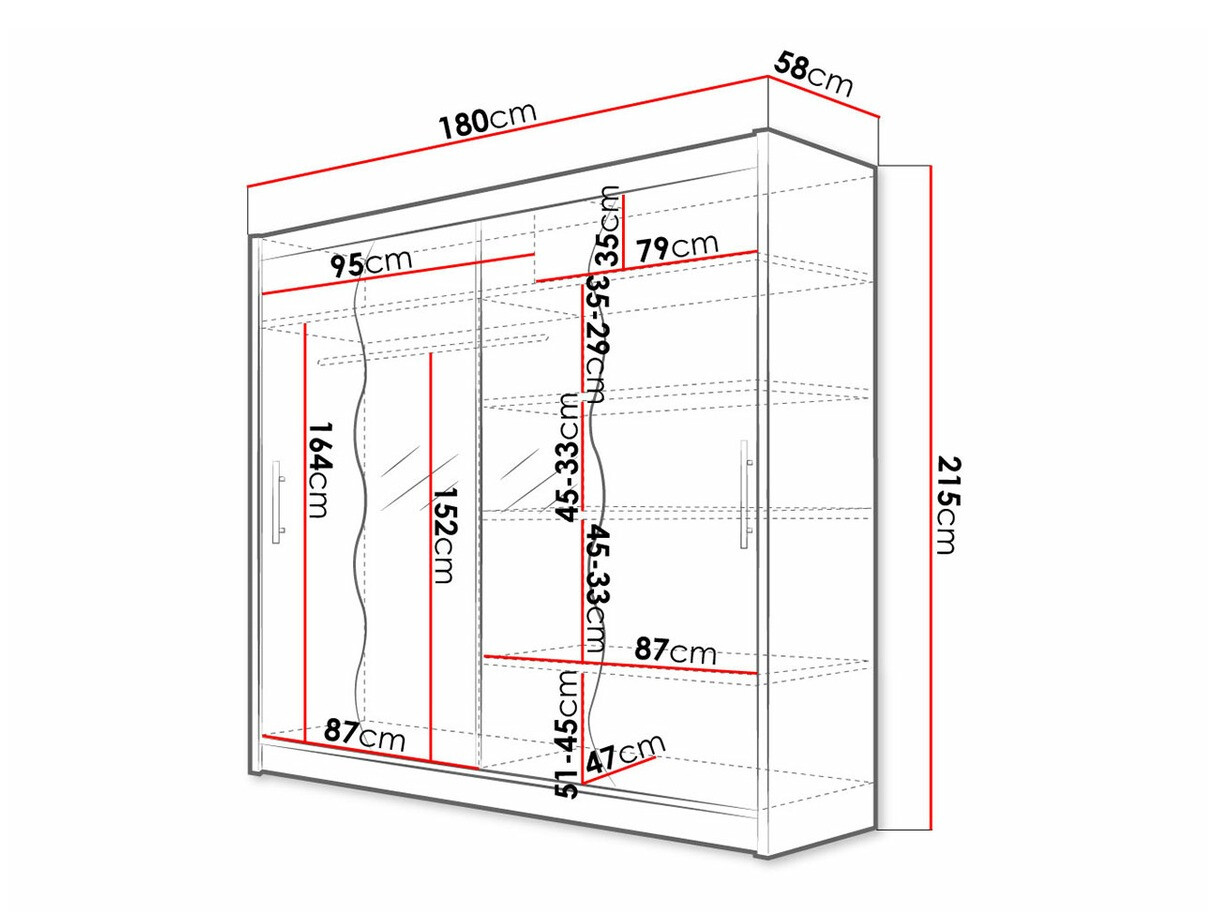Wardrobe Closico Pallor X (Black)