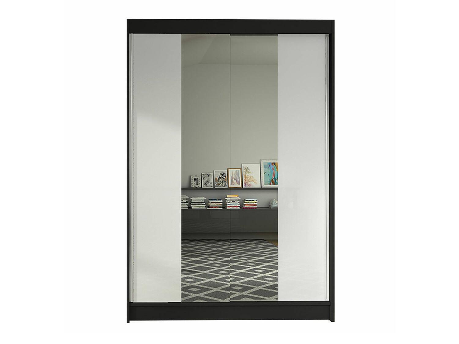 Wardrobe Closico Salvor II (Black + White)