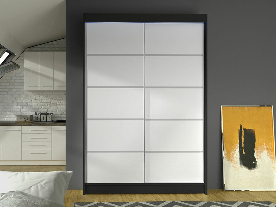 Wardrobe Closico Salvor IV (Black + White)