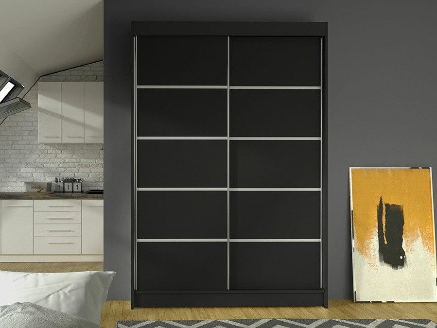 Wardrobe Closico Salvor IV (Black)