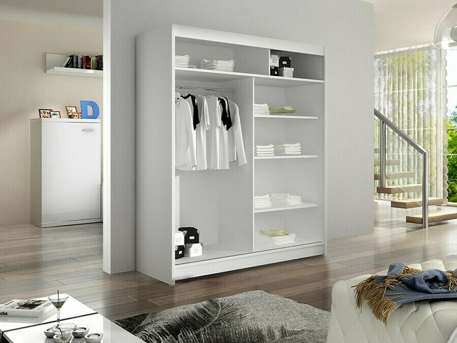 Wardrobe Closico Salvor IV (White + Black)