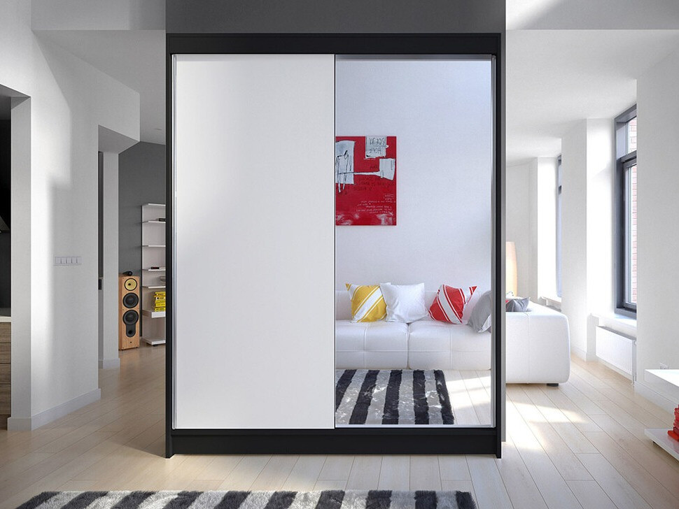 Wardrobe Closico Vastor I (Black + White)