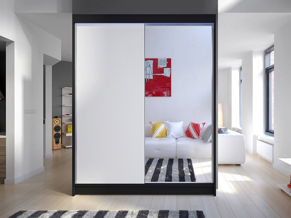 Wardrobe Closico Vastor I (Black + White)