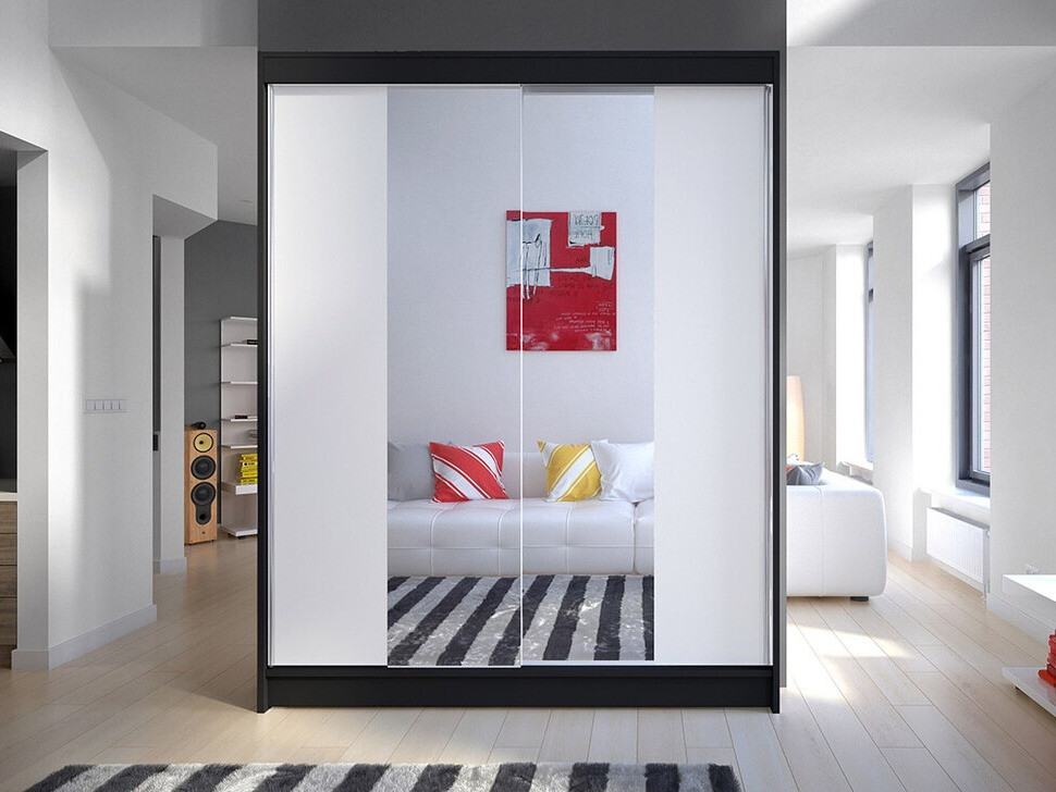 Wardrobe Closico Vastor II (Black + White)