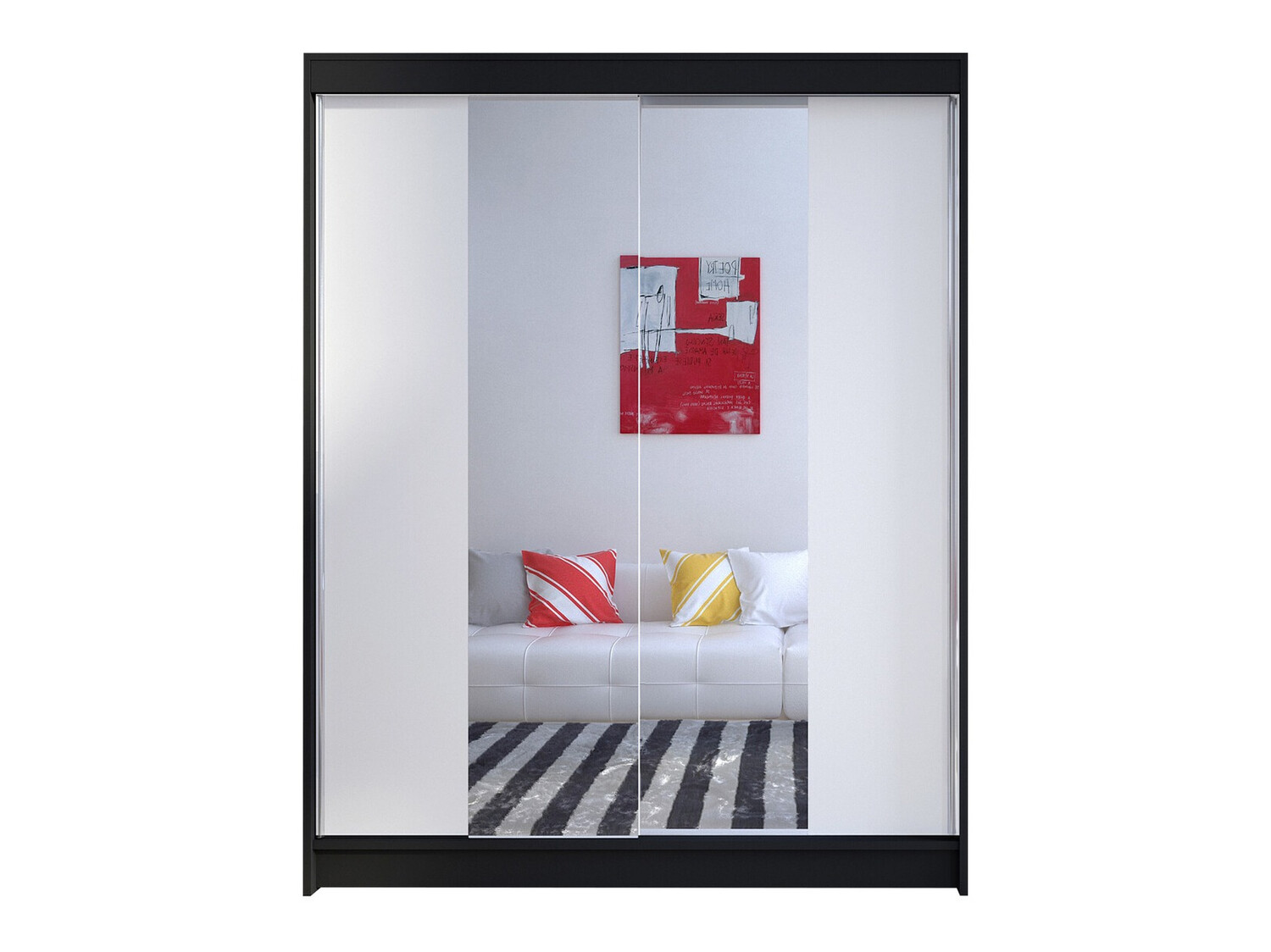 Wardrobe Closico Vastor II (Black + White)