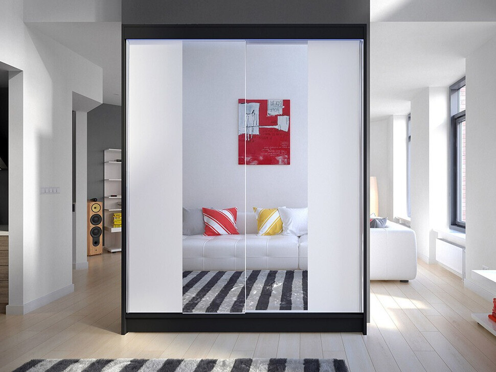 Wardrobe Closico Vastor II (Black + White)