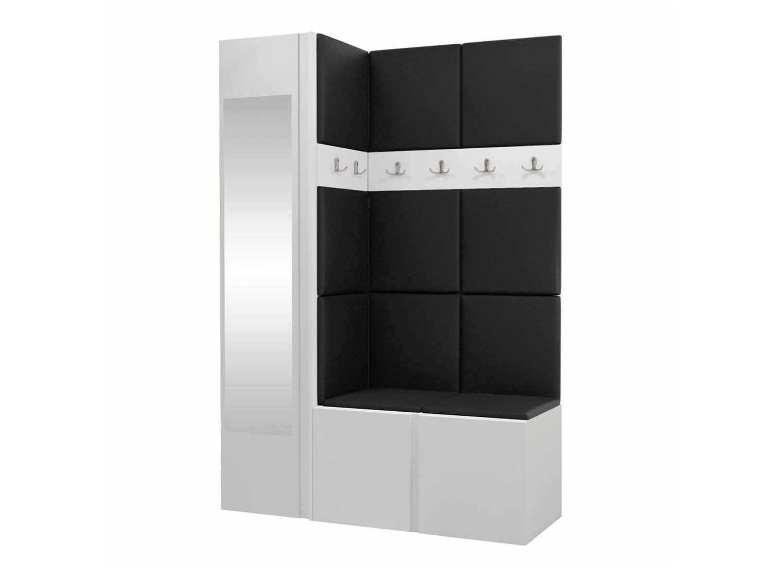 Hallway set Hartford 277 (Faux leather Soft 011)